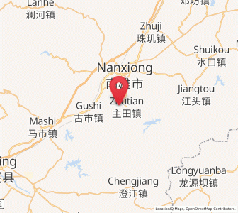 Map of Zhutian, Guangdong