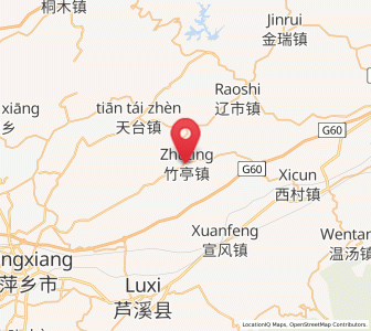 Map of Zhuting, Jiangxi