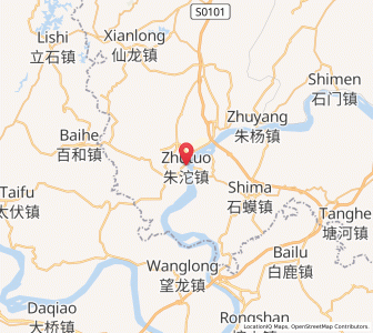 Map of Zhutuo, Chongqing