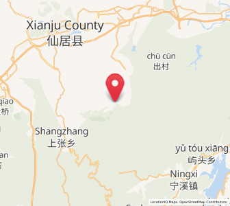 Map of Zhuxi, Zhejiang