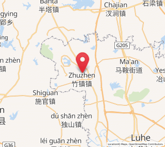 Map of Zhuzhen, Jiangsu