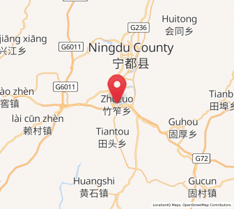 Map of Zhuzuo, Jiangxi