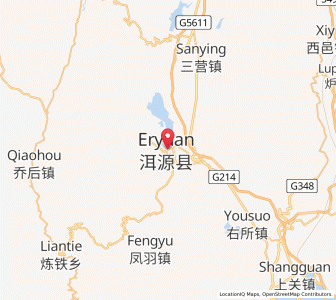 Map of Zibihu, Yunnan