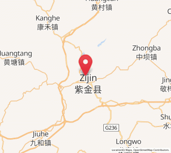 Map of Zicheng, Guangdong