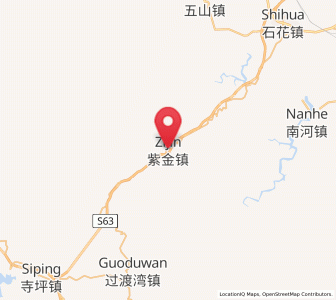Map of Zijin, Hubei