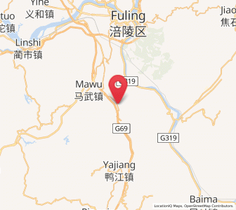 Map of Zili, Chongqing