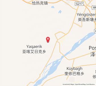 Map of Zirefuxiati, Xinjiang