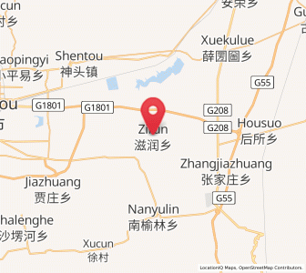 Map of Zirun, Shanxi