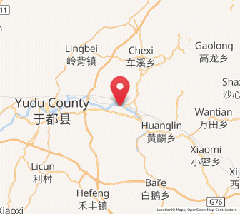 Map of Zishan, Jiangxi