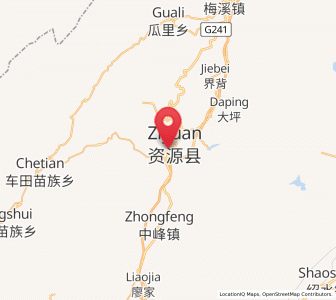 Map of Ziyuan, Guangxi