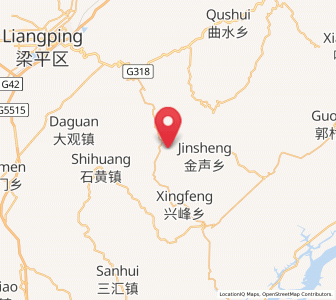 Map of Zizhao, Chongqing