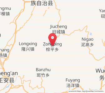Map of Zongping, Guizhou