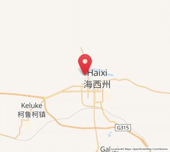 Map of Zongwulong, Qinghai