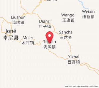 Map of Zongzhai, Gansu