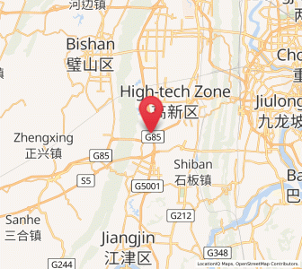 Map of Zouma, Chongqing