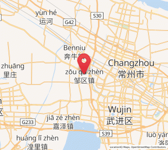 Map of Zouqu, Jiangsu