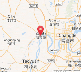 Map of Zoushi, Hunan
