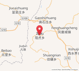 Map of Zuhu, Shanxi