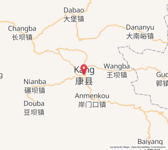 Map of Zuitai, Gansu