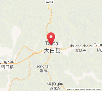 Map of Zuitou, Shaanxi