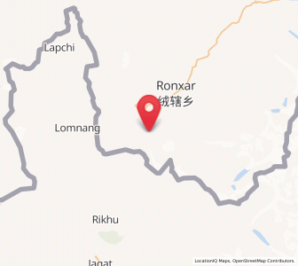 Map of Zuobude, Tibet