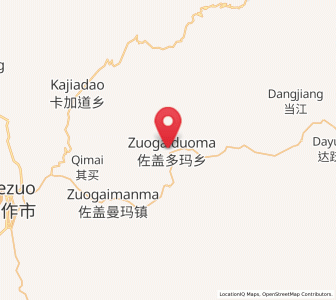 Map of Zuogaiduoma, Gansu