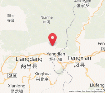 Map of Zuojia, Gansu