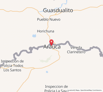 Map of Arauca, Arauca