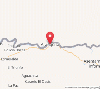 Map of Arauquita, Arauca