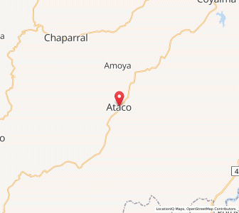 Map of Ataco, Tolima
