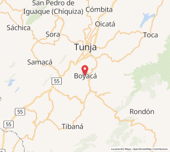 Map of Boyacá