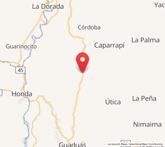 Map of Cachipay, Cundinamarca
