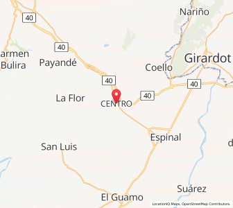 Map of Chicoral, Tolima