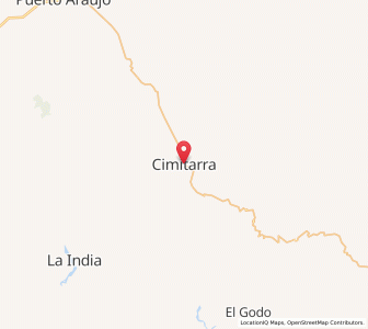 Map of Cimitarra, Santander