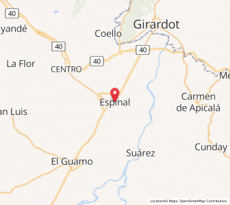 Map of Espinal, Tolima