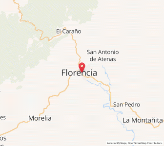 Map of Florencia, Caquetá