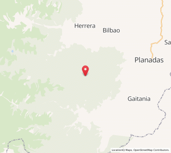Map of Gaitania, Tolima