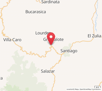 Map of Gramalote, Norte de Santander
