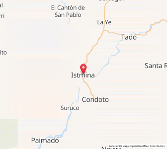 Map of Istmina, Chocó