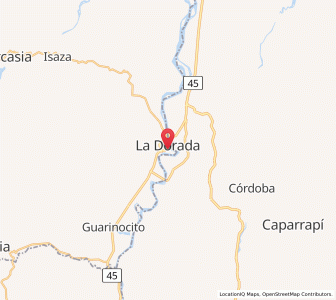 Map of La Dorada, Caldas Department