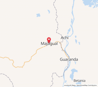 Map of Majagual, Sucre