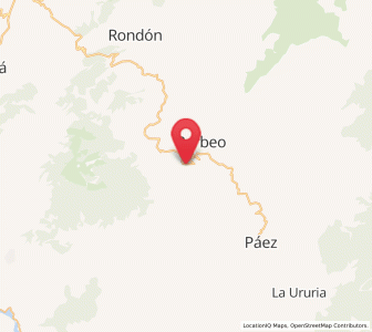 Map of Miraflores, Boyacá