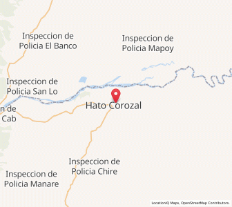 Map of Municipio Hato Corozal, Casanare Department