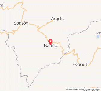 Map of Nariño, Antioquia
