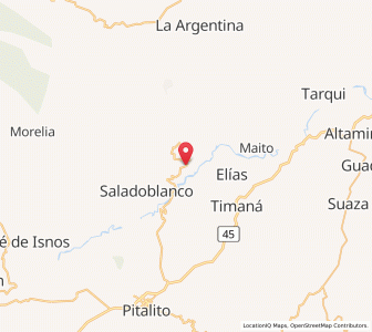 Map of Oporapa, Huila
