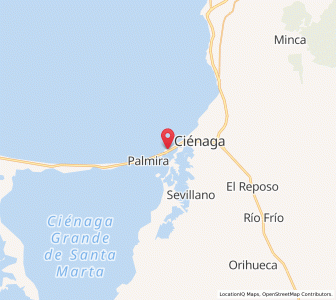 Map of Puebloviejo, Magdalena