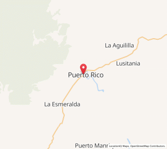 Map of Puerto Rico, Caquetá
