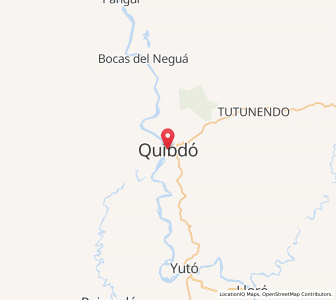 Map of Quibdó, Chocó
