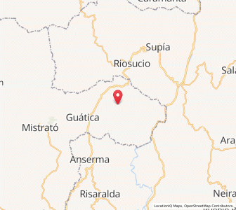 Map of Quinchía, Risaralda