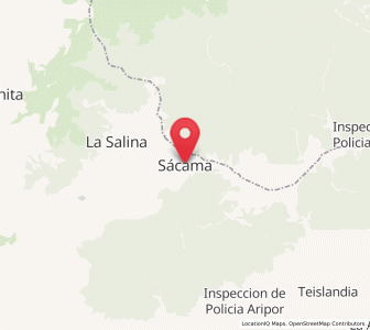 Map of Sácama, Casanare Department